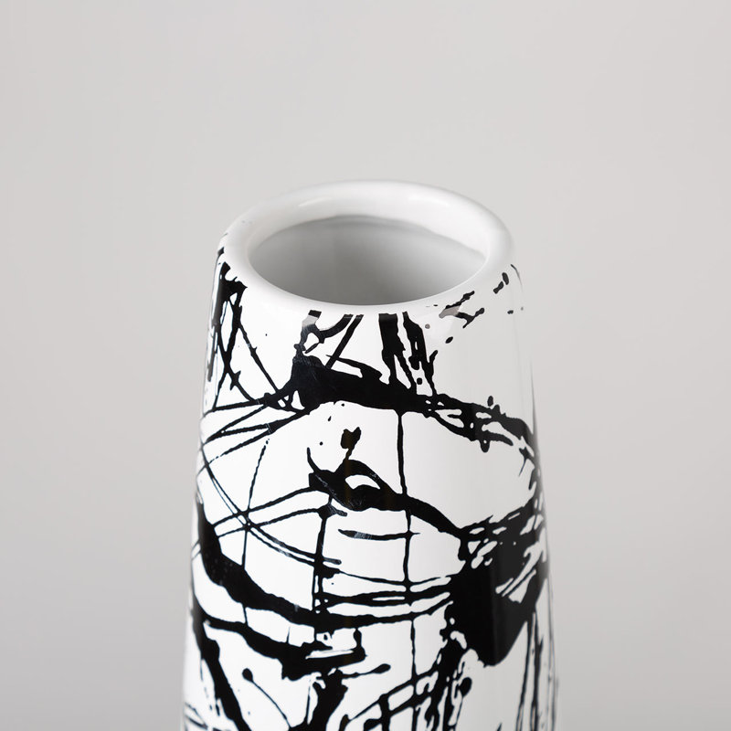 Alizeya Ceramic Vase for Living Room Furniture, Luxury Handmade Table Vase, 48.5cm H x 14cm W x 14cm D