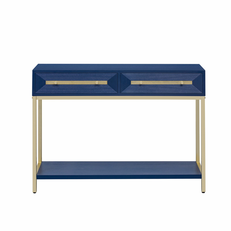 Console avec deux tiroirs, Marine