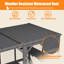 71.3" Height Outdoor Catio With Roof,3 Jumping Platforms And 2 Napping Houses For Cat Activity (grey)