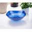 Cobalt Blue Alabaster Glass 10" Squarish Salad Or Serving Bowl-1035408010
