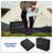 Waterproof Reversible Outdoor Rug – Large Plastic Straw Patio Carpet, UV-Resistant, Collapsible, Easy Clean, with 4 Stakes & Carry Bag – Ideal for Garden, Black and Gray, 9x18ft-1278817205-1278817162