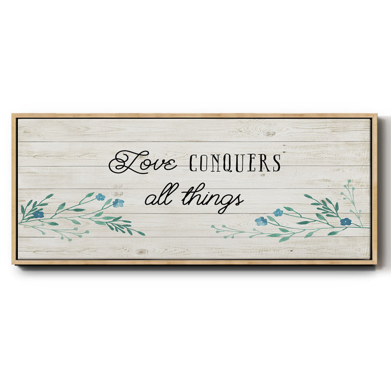 Amour floral - toile encadrée, H 24 po x l 60 po