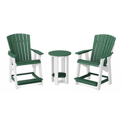 Chaises hautes Adirondack avec table Heritage