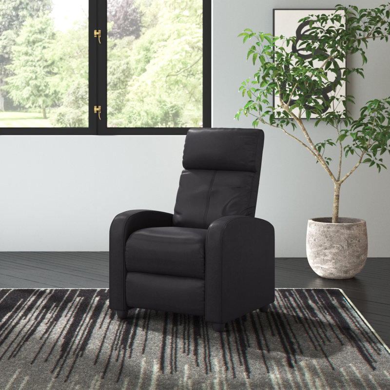 Fauteuil inclinable simple en cuir synthétique et fauteuil inclinable manuel en cuir PU