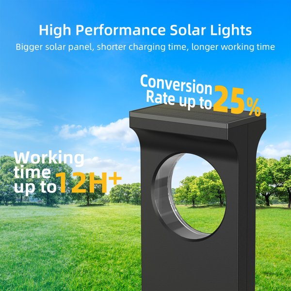 Solar Garden Lights, 6 Pack Bright Pathway Lights With Large - View #4