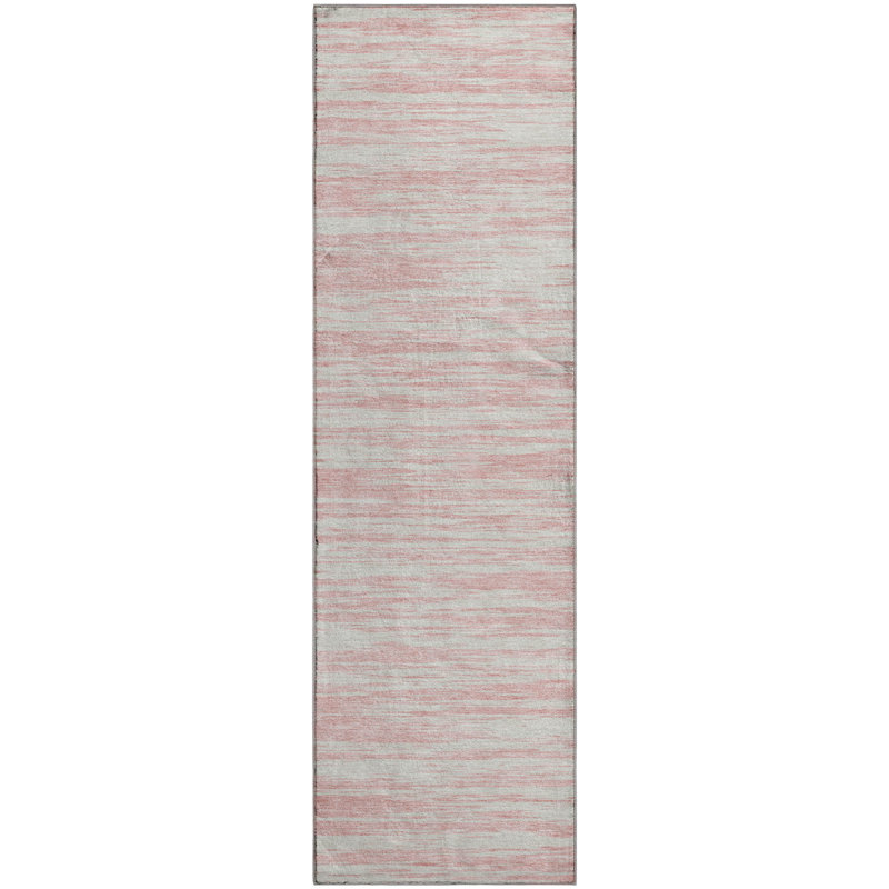 Premium Machine Washable Prisco Pink Rug, Runner 2'3" x 7'6"