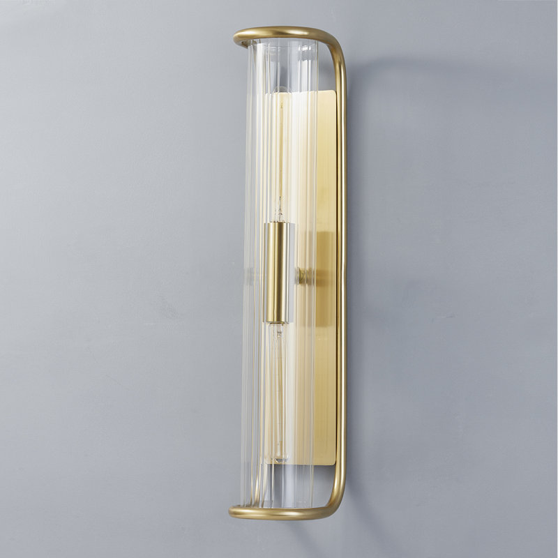 Fillmore 2 Light Wall Sconce, Aged Brass