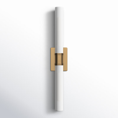 Evelien 2 Light Frosted Dimmable Vanity Light
