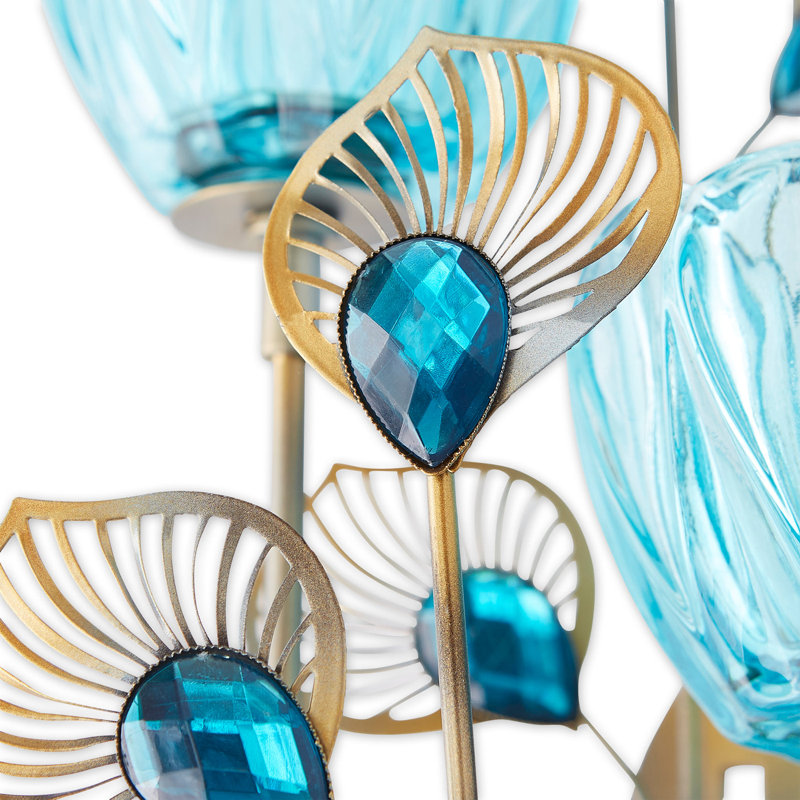 PEACOCK BLOSSOM DUO CUP SCONCE