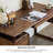 Modern Walnut Rectangular Nutbrown Solid Wood Desk-1630527907