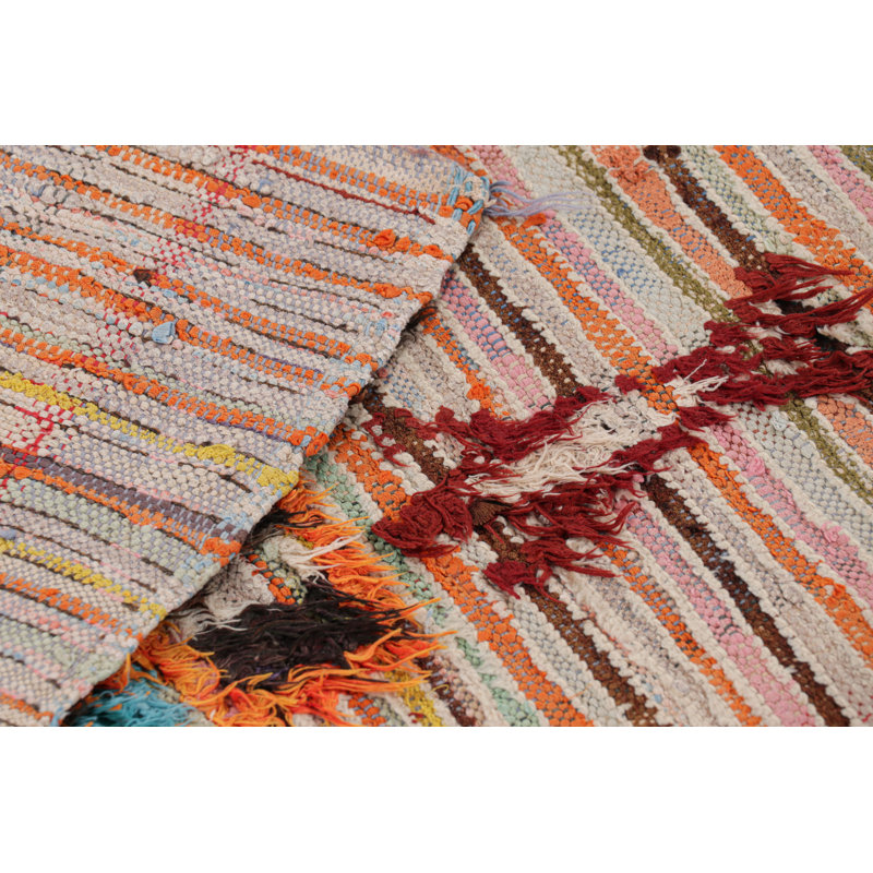 One-of-a-Kind 2'11”x6'10” 1950s Wool Area Rug