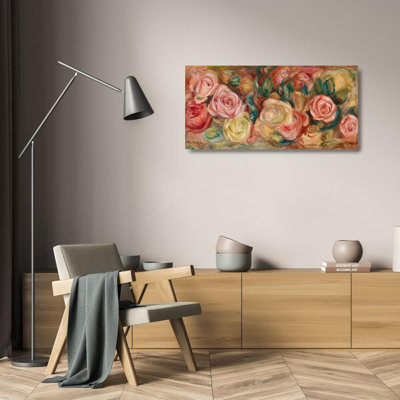 "Roses" par Pierre-Auguste Renoir - Art sur toile tendue avec châssis
