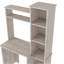 Ensemble de bureau 2 pièces, bibliothèque Dozan + bureau Aramis, gris clair