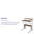Raith Computer Desk with Top and Lower Storage Shelves-1465130492