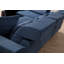 Canapé d'angle moderne avec dossier réglable, bleu marine | Cadre en bois de hêtre / aggloméré, 74,8 po x 119,6 po x 36,2 po | Tissu 100% polyester, nettoyage à sec | Comprend 5 coussins (20 x 20 et 25,6 x 11,8 po) | Design élégant et confortable-1786304322