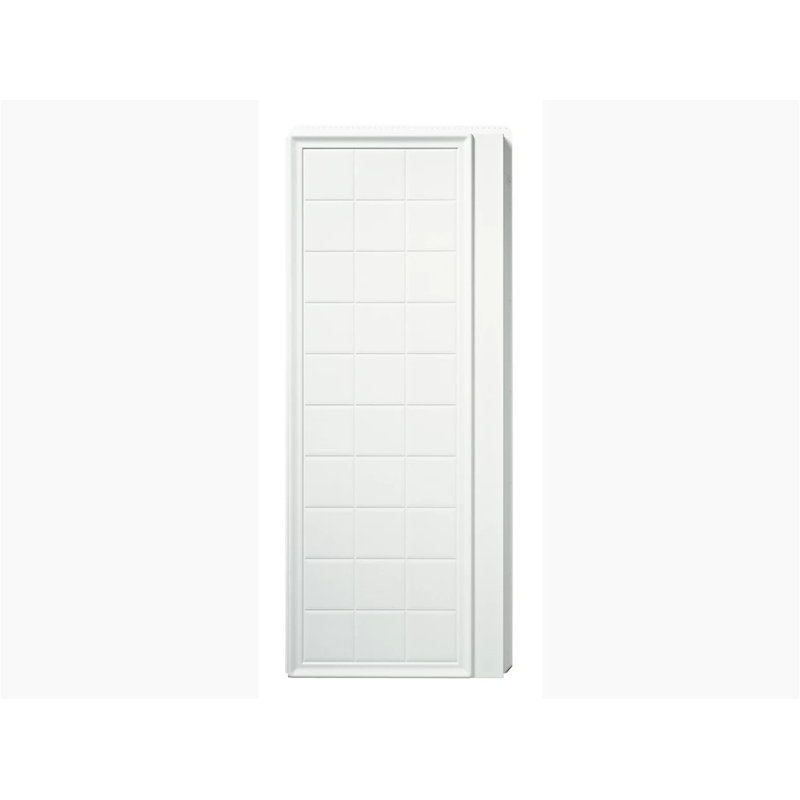 Ensemble 72" H x 1" D Two Panel Shower Wall, White