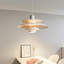 E27 UFO Design Ceiling Pendant Light White D30H25cm Adjustable 1.5 metre Hanging Wire Ceiling Lights for Kitchen Island Living Room Bedroom Dinning Room Lightings
