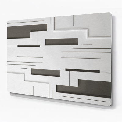 Minimalisme 10, art mural en métal vert
