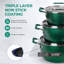 6 pots gigognes empilables avec couvercles Granitestone, lavables au lave-vaisselle-58824786