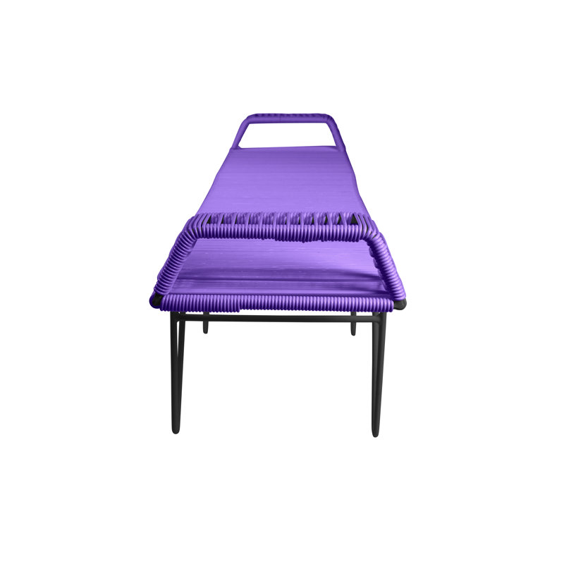 Banc d'intérieur / extérieur fait à la main Pelerin, Mauve, Noir