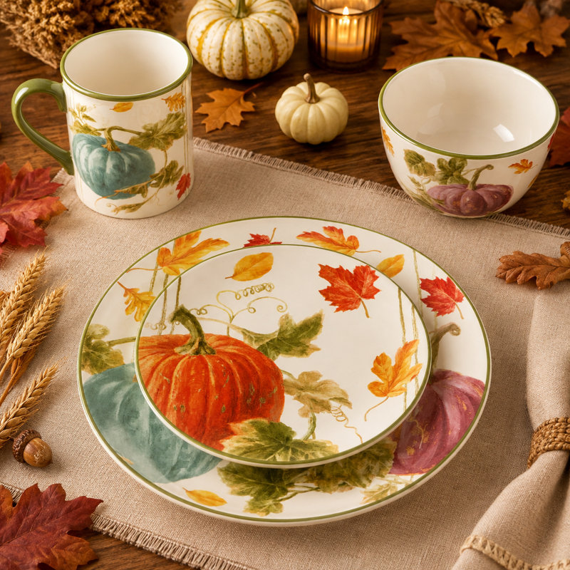Certified International Autumn Harvest 16Pc Dinnerware Set