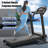 Folding Treadmill for Home, 2.5HP Portable Running Machine with 12 Preset Programs, LED Display, Easy Move Wheels
