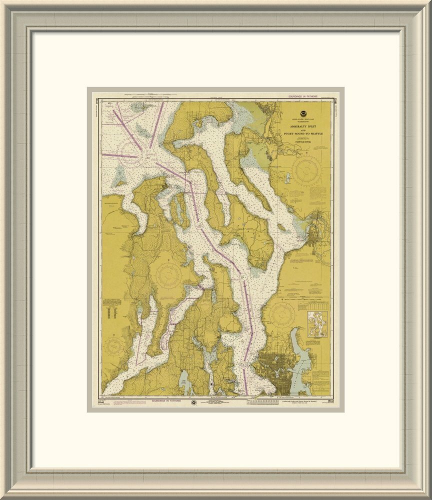 Newport Beach, CA Nautical Decor | Framed Wooden Map, 8 x 10