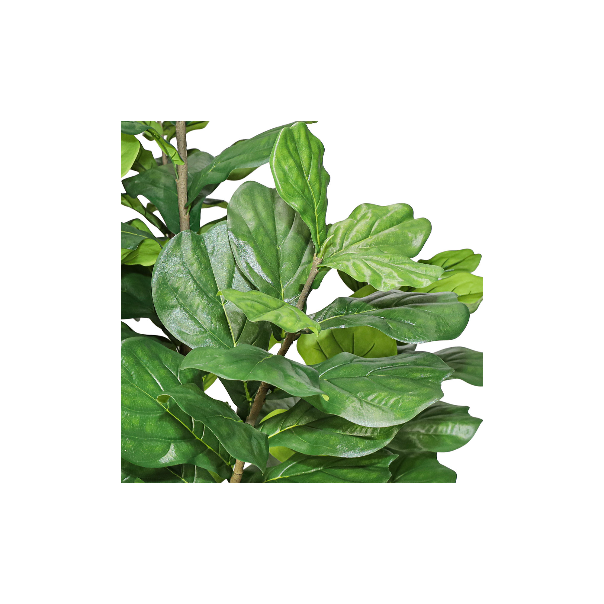 Faux Fiddle Leaf Fig Tree in Pot, 96"  x 40"