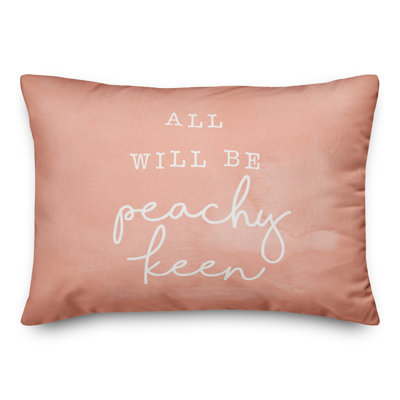Coussin décoratif "All Will Be Peachy"