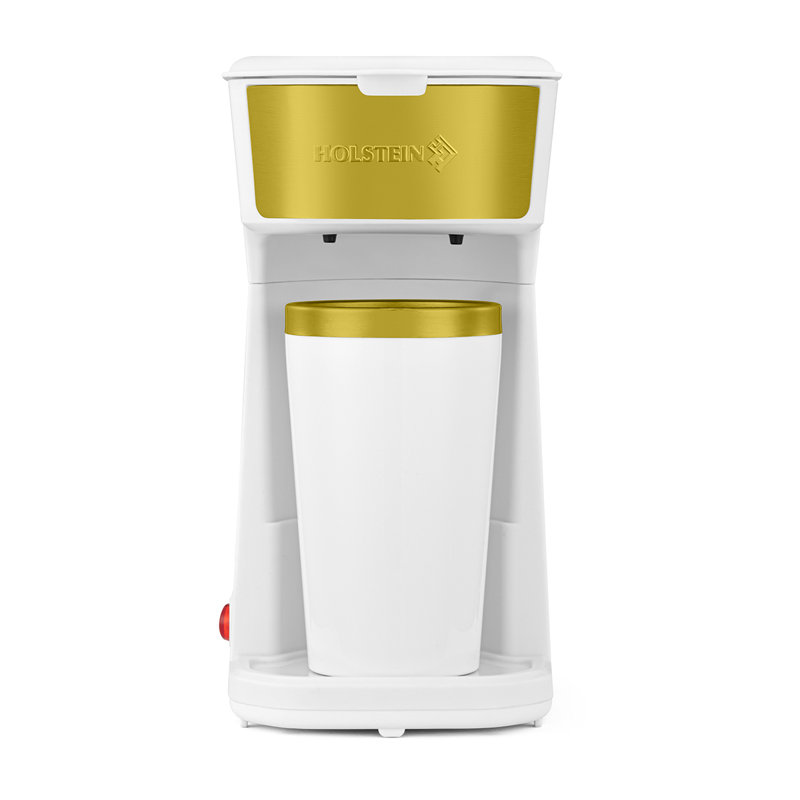 La cafetière individuelle Holstein Housewares Personal 14erve Tasse de voyage thermique intérieure en acier inoxydable