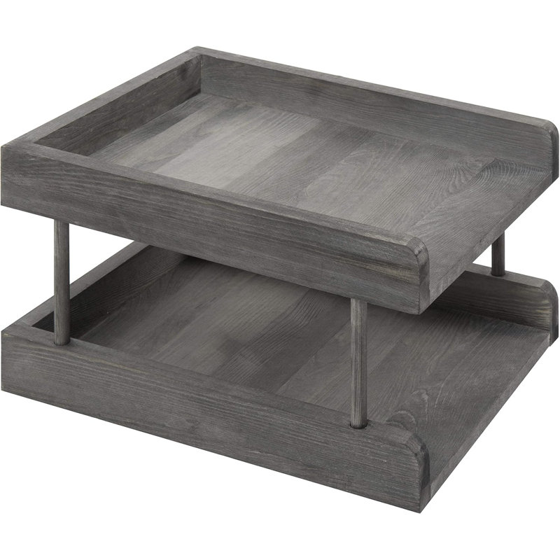 2 Tier Office Desktop File Organizer
