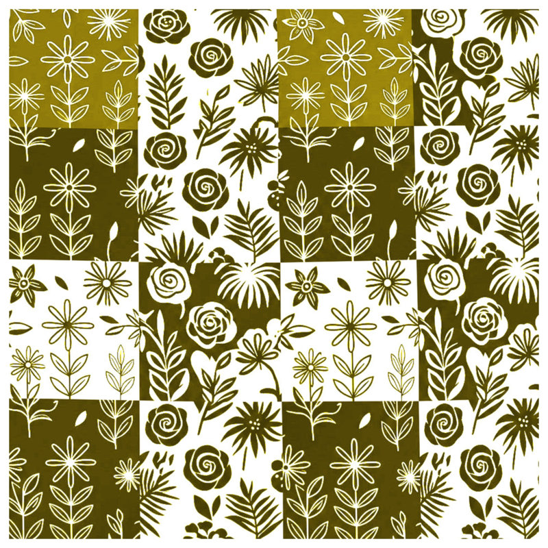 Coussins décoratifs à motif floral, 26 x 26 pouces