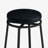 Long Dining Table Set With Power Outlets, Bar Kitchen Table Set With Circular Stools, Easy Assemble, Brown Gray Table+black Stool-1653247464-1653247471