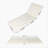 LOUNGE CHAISE SET, ACACIA SOLID WOOD WITH LOUNGE CUSHION (CREAM & TRIPLE FOLD) - MATCHING DARK GREY VERSION AVAILABLE-1624708353