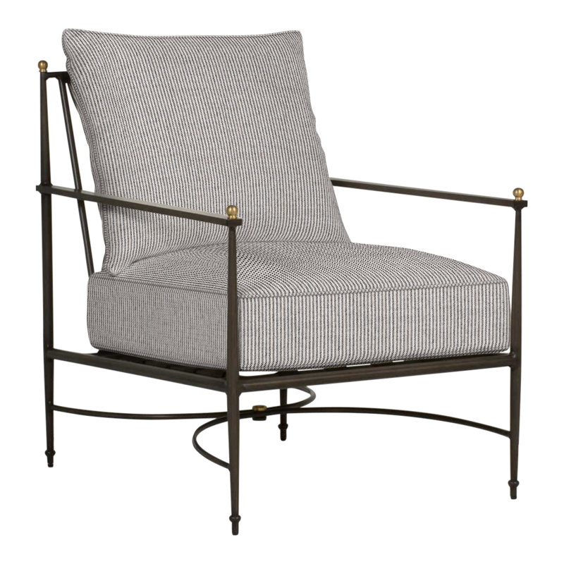 Chaise de patio avec coussins Roma, Welt, Perigold Poros Sky