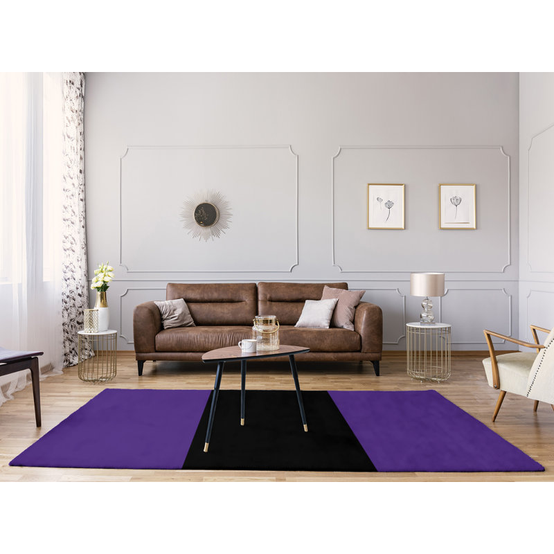 Tapis mauve/noir, Rectangle 9 pi x 12 pi