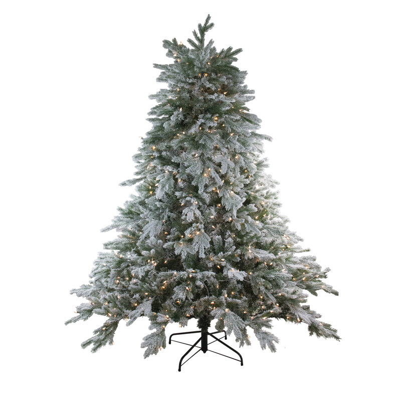 Lighted Artificial Fir Christmas Tree, 9' H