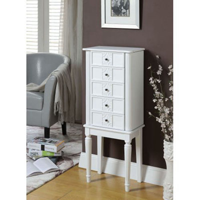 Armoire à bijoux avec miroir 4 tiroirs Beaty