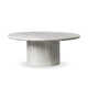 Brennan Marble Coffee Table - Large-White Calacatta Marble