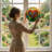 7.8"H Heart Flowers Stained Glass Window Panel-1473009395