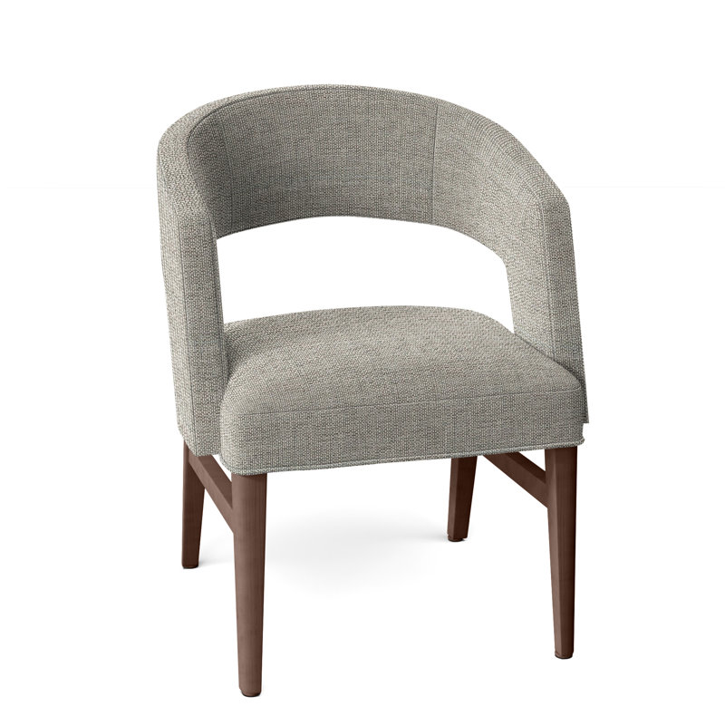 Chaise avec accoudoirs Bryant, Noyers, 3152 Lin