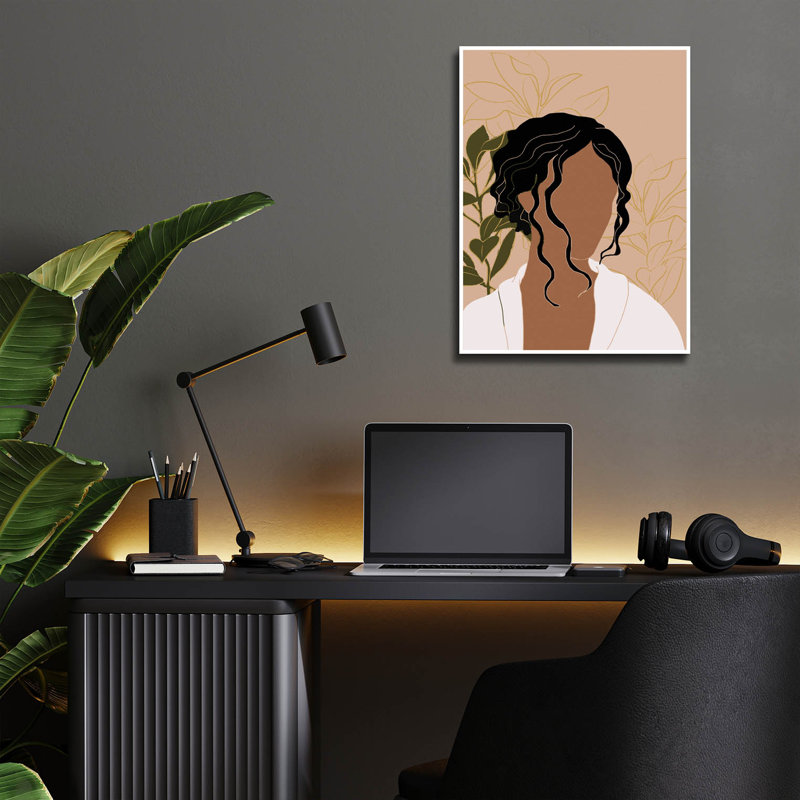 «Simple Woman Tropical Portrait» par Sabrina Balbuena, H 16 po x l 12 po x P 0,13 po
