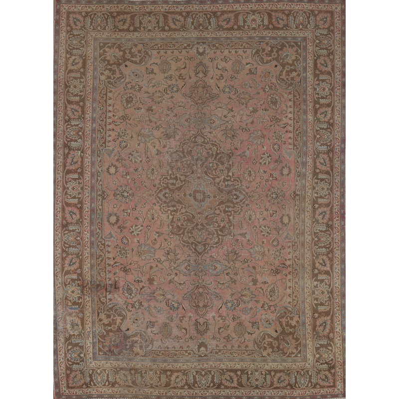 Tapis traditionnel rose 8 x 11