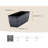 Rectangular Planter Box W/Dra...