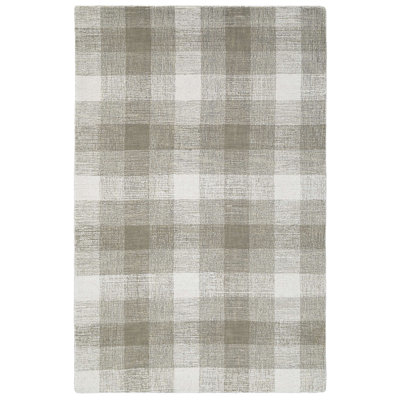 Tapis en laine touffeté à la main Gracie Oaks