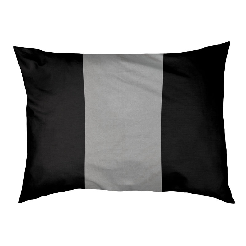 Coussin pour chien hockey Las Vegas, Moyen (H 14 po x l 40 po x P 30 po), Noir / argent / noir