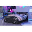 Queen Size Upholstered Gaming Bed with Side-Lift Hydraulic Storage System, Cyberpunk Style Platform Bed with Futuristic Pattern for Gamers & Gen Z-129123591
