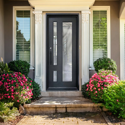 Parallel View Single Iron Door