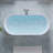 60'' W,67 GALLONS Freestanding Acrylic Soaking  Bathtub With Drain And Overflow Holes