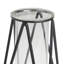 Latony 2 Piece Black Metal Table Vase Set